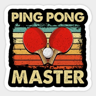 Ping Pong Master Table Tennis Pingpong Players Sticker